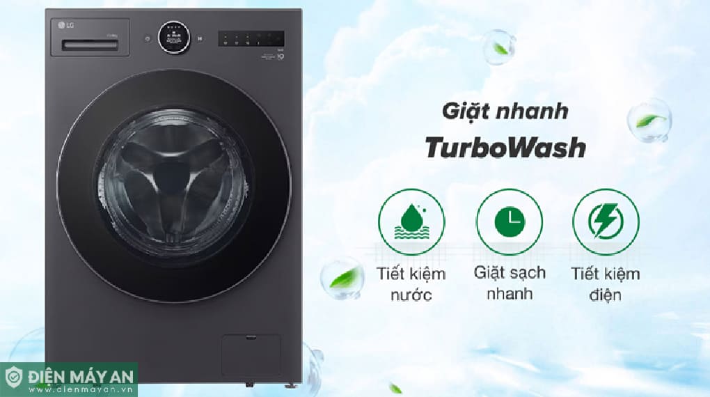 Máy giặt sấy LG Inverter giặt 15 kg - sấy 8 kg F2515RNTG